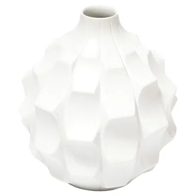 Pre-owned Hutschenreuther Mid-century Modern Bisque Artichoke Vase By Heinrich Fuchs For  In Transparent