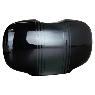 Pre-owned Hutschenreuther Op Art Vase Black Porcelain By K. Dombrowski For , 1970s