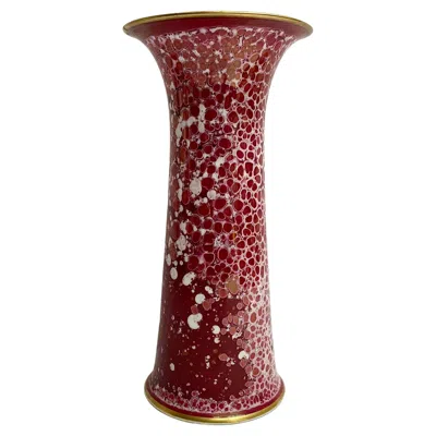 Pre-owned Hutschenreuther Porcelain Vase  West German Pottery Design 70s In Brown