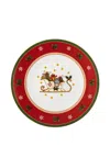 Hutschenreuther Sleigh-design Christmas Plate In Red