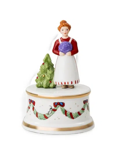 Hutschenreuther Small Christmas Feast Musical Box In Multi