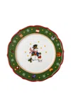 Hutschenreuther Snowman Scalloped-edge Plate (33cm) In Green
