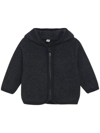 Huttelihut Jacket Ears Wool Fleece In Blue