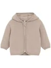 Huttelihut Jacket Ears Wool Fleece In Neutral