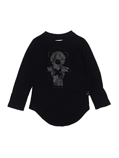 Pre-owned Hux Baby Kids' Long Sleeve T-shirt In Black