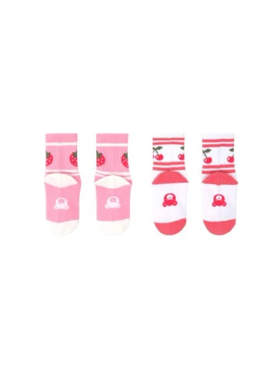 Huxbaby Kids'  2pk Girls Sport Sock In Multi