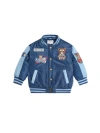 Huxbaby Aviator Varsity Bomber Jacket In Blue