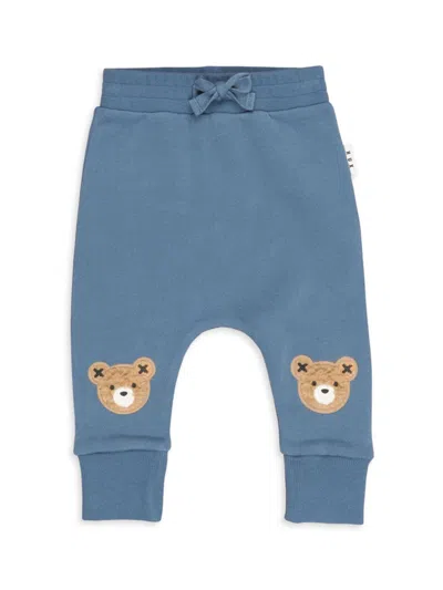 Huxbaby Baby's & Little Kid's Memory Lane Bear Cotton Sweatpants In Night