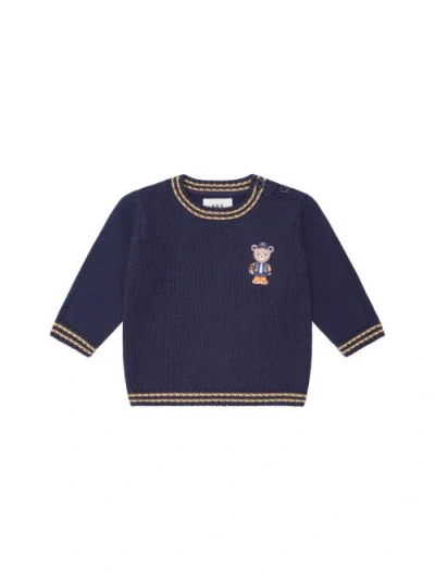 Huxbaby Baller Hux Tipped Pullover In Blue