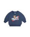 Huxbaby Boys' Aviator Huxbear Sweatshirt - Baby, Little Kid In Blue