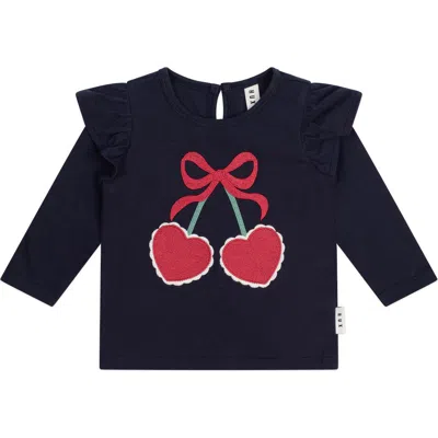 Huxbaby Kids'  Cherry Pie Frill Top In Animal Print
