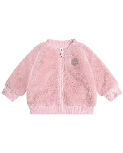 Huxbaby Kids' Cherry Pie Fur Jacket In Orange