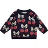 Huxbaby Cherry Pie Knit Pullover In Black