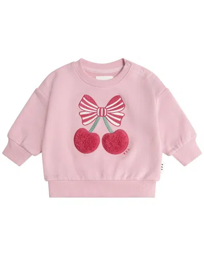 Huxbaby Kids' Cherry Pie Sweatshirt In Pink