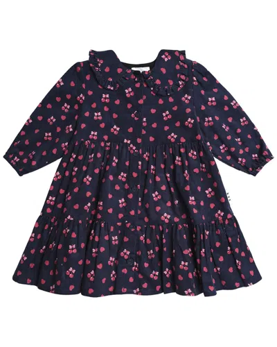 Huxbaby Kids' Cherry Pie Tiered Dress In Multi