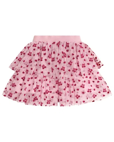 Huxbaby Kids' Cherry Pie Tulle Skirt In Pink