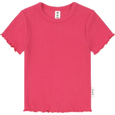 Huxbaby Cherry Rib Tee In Pink