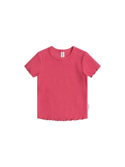Huxbaby Kids'  Cherry Rib Tee In Red