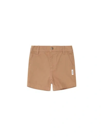 Huxbaby Kids'  Classic Chino Short In Brown