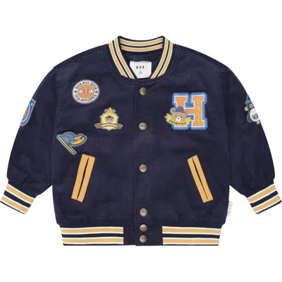 Huxbaby Kids'  Collegiate Hux Cord Jacket In Blue