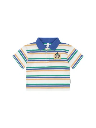 Huxbaby Kids'  Collegiate Hux Stripe Polo In Blue
