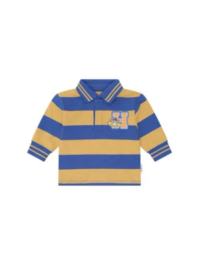 Huxbaby Kids'  Collegiate Hux Stripe Rugby In Blue
