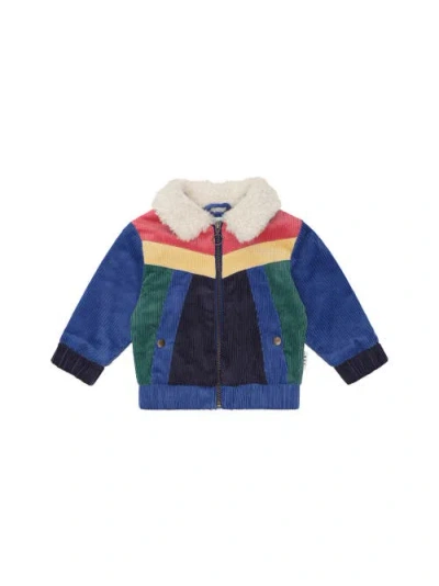 Huxbaby Kids'  Colour Block Cord Jacket In Blue
