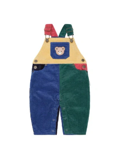 Huxbaby Kids'  Colour Block Cord Overalls In Multi
