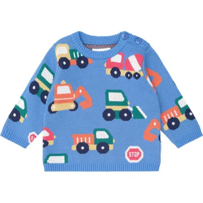 Huxbaby Kids'  Construction Pullover In Blue