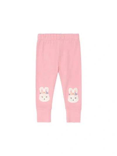 Huxbaby Kids'  Flower Field Bunny Legging In Pink