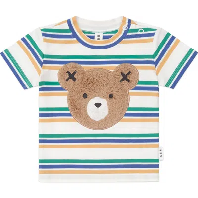 Huxbaby Furry Huxbear College Stripe Tee In Multi