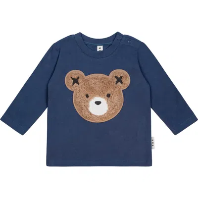 Huxbaby Furry Huxbear Longsleeve Top In Blue