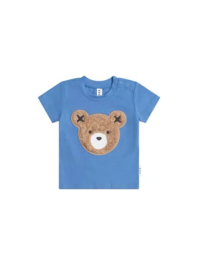 Huxbaby Furry Huxbear  Tee In Blue