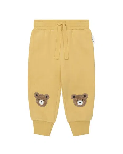 Huxbaby Kids' Furry Huxbear Track Pant In Yellow