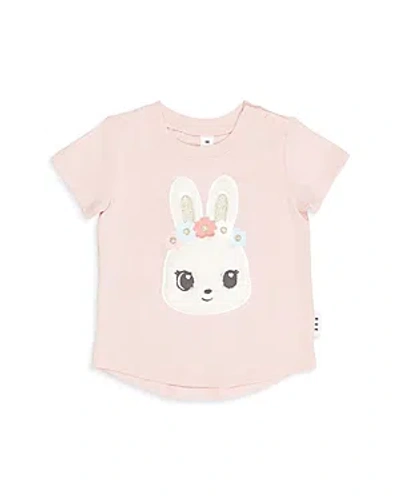 Huxbaby Girls' Blossom Bunny Tee Shirt - Baby, Little Kid In Pink
