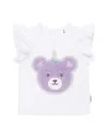 Huxbaby Girls' Unicorn Hux Frill Tee - Baby In White