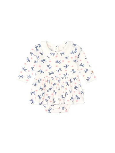 Huxbaby Hearts And Bows Romper In Multi