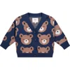 Huxbaby Huxbear Knit Cardi Navy In Blue