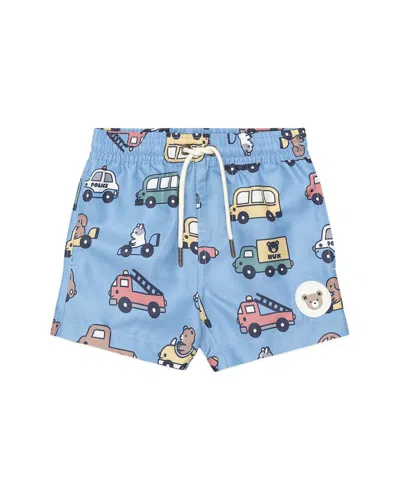 Huxbaby Kids'  Huxmobile Swim Short In Blue