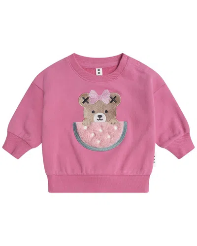 Huxbaby Kids' I Carried A Watermelon Sweatshirt In Pink