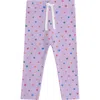 Huxbaby I Heart Cake Rib Leggings In Purple