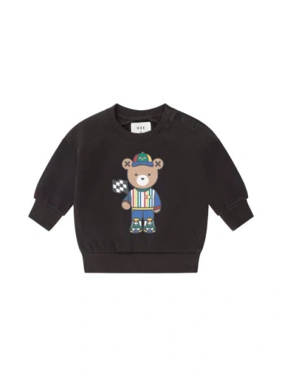 Huxbaby Kids'  Motorsport Hux Panel Sweatshirt In Black