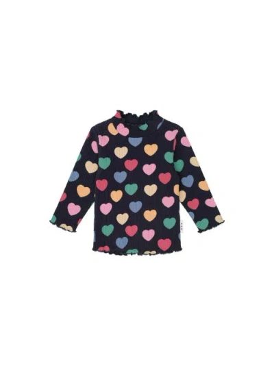 Huxbaby Kids'  Multi Hearts Rib Skivvy