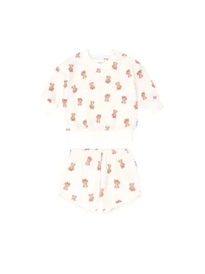 Huxbaby Kids'  My First Hux 2pc Newborn Short Set In White