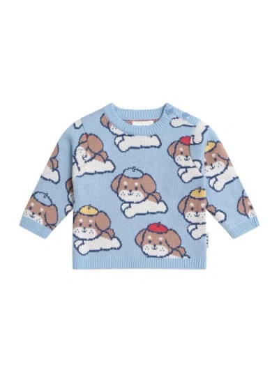 HUXBABY HUXBABY PARISIAN PAINTER PUB KNIT PULLOVER