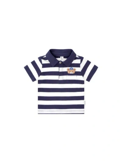 Huxbaby Kids'  Peekaboo Varsity Hux Tee In Blue