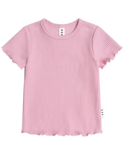 Huxbaby Kids' Pink Rib T-shirt