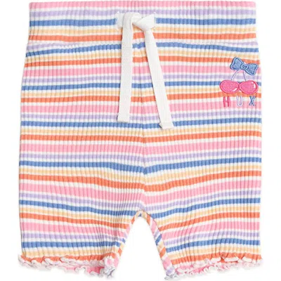 Huxbaby Kids'  Rainbow Rib Bike Shortie In Multi