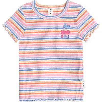 Huxbaby Kids'  Rainbow Rib Tee In Multi