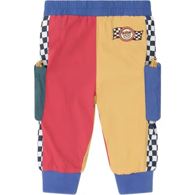 Huxbaby Kids'  Retro Motosport Trackpant In Blue